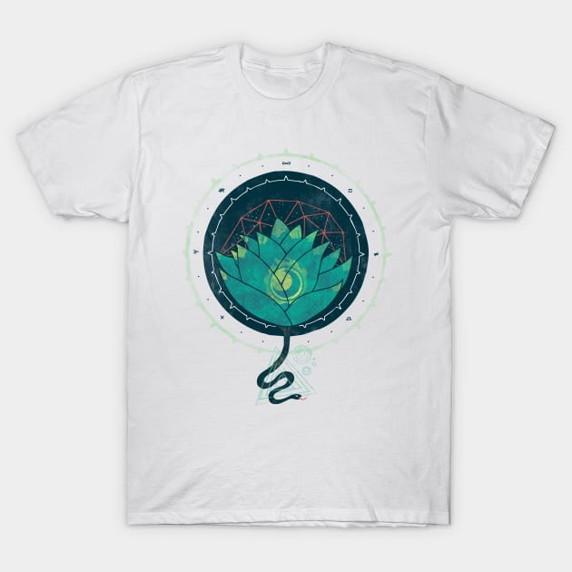 Blue Lotus T-Shirt by againstbound